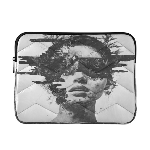 WOBOGO Artists Lass Laptop Sleeve 13.4 inch Lightweight Zipper Design Soft Padded Protection Against Scratches and Impacts