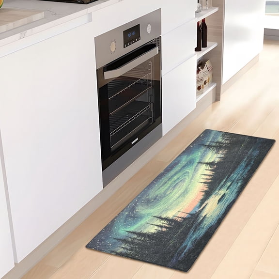 WOBOGO Aurora Carpet 39x20in Kitchen Bathroom Plush Absorbent Non-Slip Floor Mat