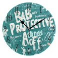 thumbnail image 1 of WOBOGO Bab Why Protective Wall Clock 10in Silent Mechanism Battery Operated Retro Style for Living Room Bedroom and Kitchen Black Pointer, 1 of 10