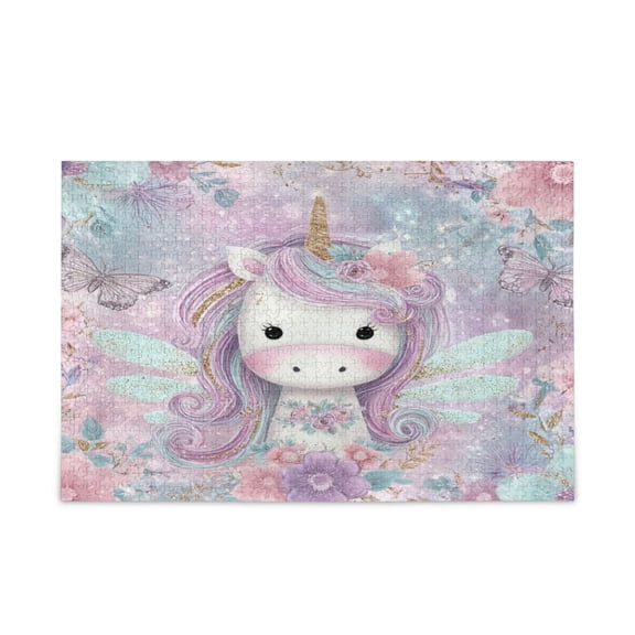 WOBOGO Beautiful Unicorn Puzzle Challenge 500 Piece Jigsaw Suitable for Game Night Finished Size 20.5 x 14.9in
