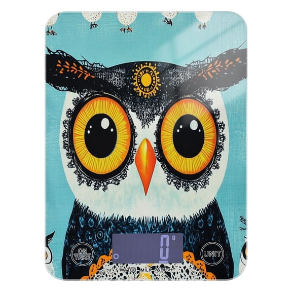 WOBOGO Big Head Owl Kitchen Scale Digital Gram and Ounce Weighing for Cooking Baking Ketogenic Diet Meal Prep