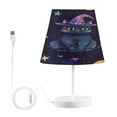 thumbnail image 1 of WOBOGO Black Cat in Witch Hat Table Lamps Bedroom 3-Speed Dimmable Farm Style with Fabric Shade for Reading and Home Office, 1 of 8