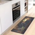 thumbnail image 1 of WOBOGO Black Cat with Absinthe Carpet 39x20in Kitchen Bathroom Plush Absorbent Non-Slip Floor Mat, 1 of 8