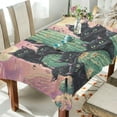 thumbnail image 1 of WOBOGO Black Cat with Cactus Square Tablecloth 60×90in Polyester Fabric Tablecloth Washable Dust Resistant Wrinkle Resistant, 1 of 9