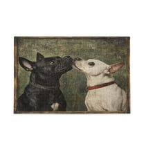 WOBOGO Black and White Dog Puzzle Challenge 500 Piece Jigsaw Suitable for Game Night Finished Size 20.5 x 14.9in