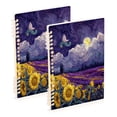 thumbnail image 1 of WOBOGO Blooming Sunflowers Notebook College Horizontal Grid Paper Ink Spill Resistant Water Resistant Cover 8.3x5.7x0.4in, 1 of 8