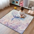 thumbnail image 1 of WOBOGO Blue Birds Pink Flowers Baby Playmats Extra Large Waterproof Rollable Activity Pads for Toddlers 50×50inch, 1 of 7