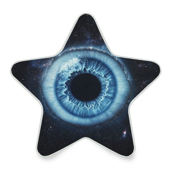 WOBOGO Blue Iris Pattern LED Star Night Light 0.2 Watt Wall Plug Dusk to Dawn Auto Switch Adjustable Brightness Soft White Light