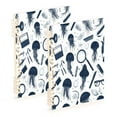 thumbnail image 1 of WOBOGO Blue Jellyfish Pattern Notebook College Horizontal Grid Paper Ink Spill Resistant Water Resistant Cover 8.3x5.7x0.4in, 1 of 8