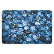 WOBOGO Blue Rose Baby Diaper Changing Pad Super Absorbent to Contain Liquid Spills Reusable 52×34in