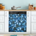 thumbnail image 1 of WOBOGO Blue Rose Magnetic Dishwasher Sticker Personalized DIY Beautiful and Practical Home Kitchen Decorations23×16in., 1 of 6