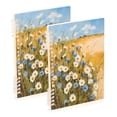 thumbnail image 1 of WOBOGO Blue and White Flower Notebook College Horizontal Grid Paper Ink Spill Resistant Water Resistant Cover 8.3x5.7x0.4in, 1 of 8