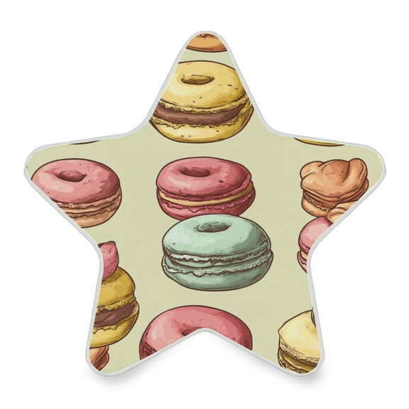 WOBOGO Cartoon Macaroons LED Star Night Light 0.2 Watt Wall Plug Dusk to Dawn Auto Switch Adjustable Brightness Soft White Light