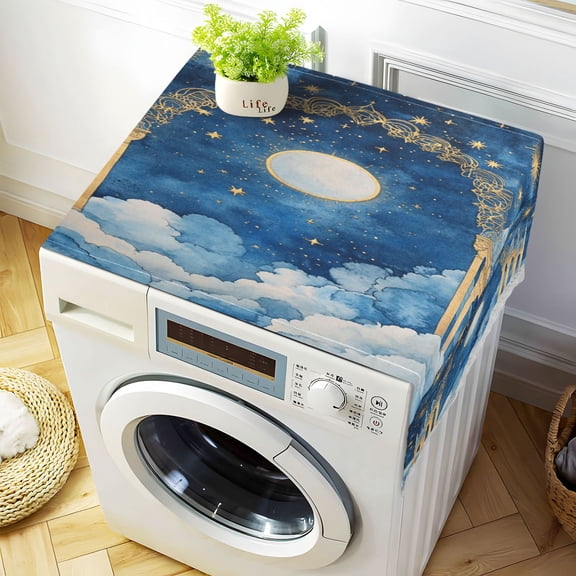 WOBOGO Celestial Sky Washing Machine Cloth Dryer Refrigerator Top Cover Protective Non-Slip Mat For Kitchen Laundry