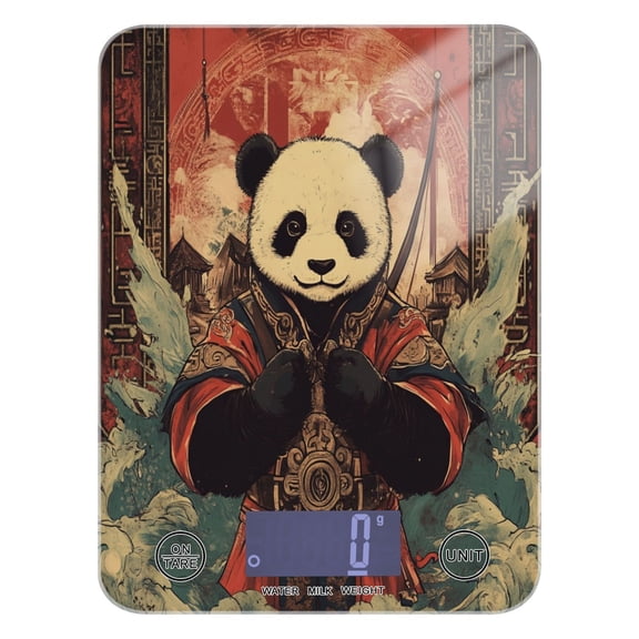 WOBOGO Chinese Style Panda Kitchen Scale Digital Gram and Ounce Weighing for Cooking Baking Ketogenic Diet Meal Prep