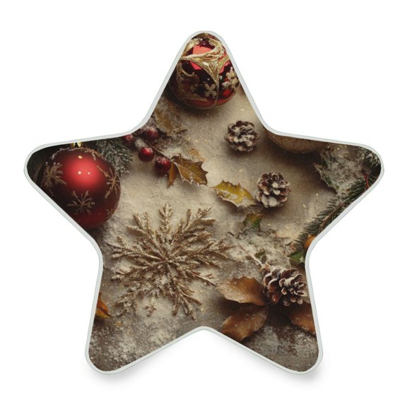 WOBOGO Christmas Decoration LED Star Night Light 0.2 Watt Wall Plug Dusk to Dawn Auto Switch Adjustable Brightness Soft White Light