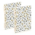 thumbnail image 1 of WOBOGO Christmas Elements Icons Notebook College Horizontal Grid Paper Ink Spill Resistant Water Resistant Cover 8.3x5.7x0.4in, 1 of 8