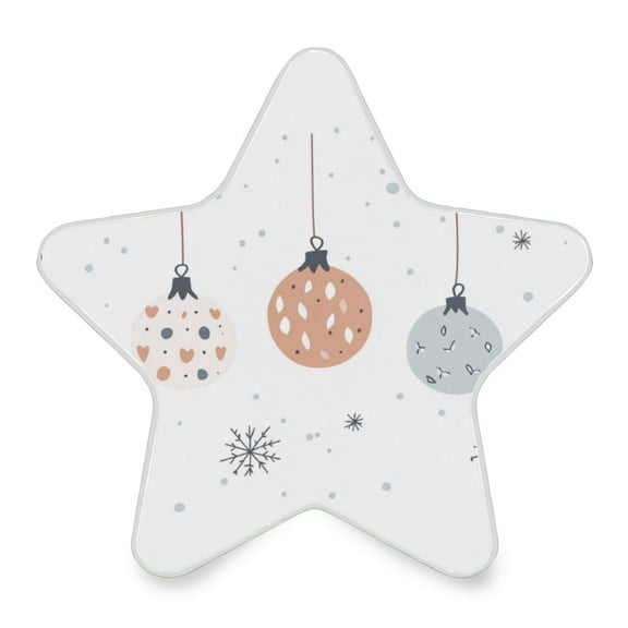 WOBOGO Christmas Elements LED Star Night Light 0.2 Watt Wall Plug Dusk to Dawn Auto Switch Adjustable Brightness Soft White Light