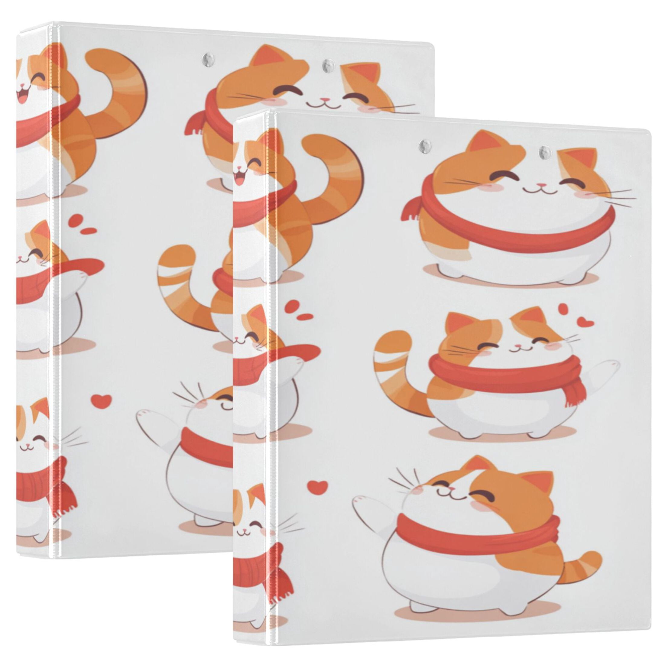 WOBOGO Chubby Cat with Various Expressions File Folders Extra Large ...