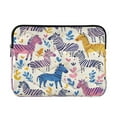 thumbnail image 1 of WOBOGO Colorful Lovely Zebra Laptop Sleeve 15.7 inch Lightweight Zipper Design Soft Padded Protection Against Scratches and Impacts, 1 of 8