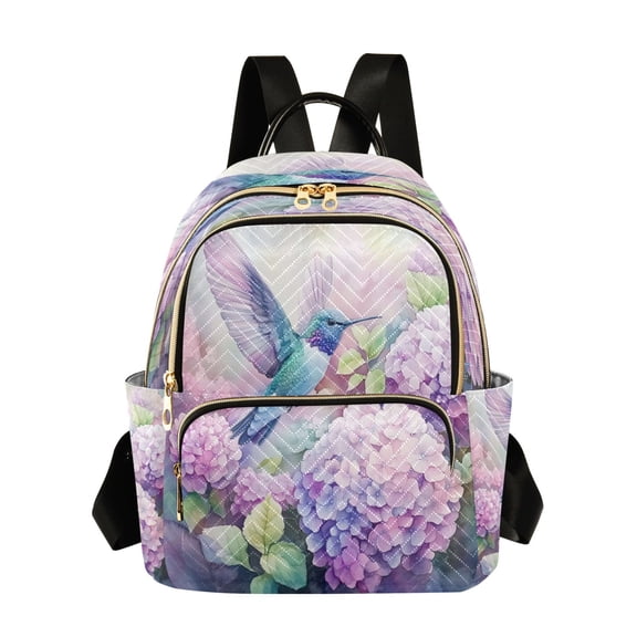 WOBOGO Colorful Pretty Bird Butterfly Backpack Durable Lightweight Shoulder Bag Built-in Laptop Sleeve and Multiple Utility Compartments