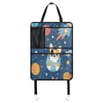 thumbnail image 1 of WOBOGO Corgi Rocket Element Pattern Backseat Car Organizer Footed Universal Car with Touch Screen Tablet Holder Rear Seat Protector, 1 of 7