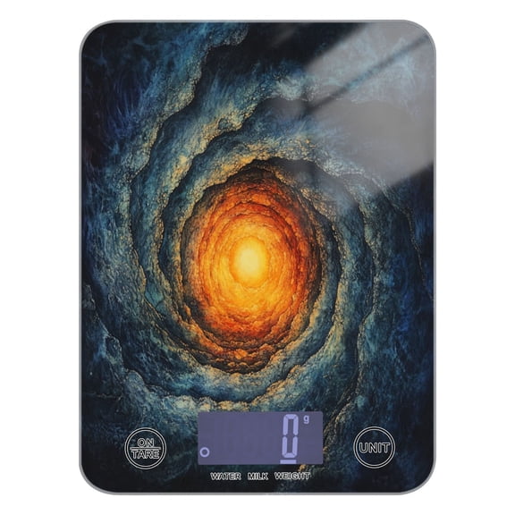 WOBOGO Cosmic Spiral Kitchen Scale Digital Gram and Ounce Weighing for Cooking Baking Ketogenic Diet Meal Prep