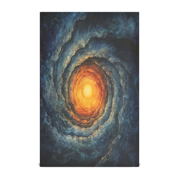 WOBOGO Cosmic Spiral Kitchen Towel 1 Piece Large Cotton Dishcloth Premium Absorbency Set with Hanging Loop