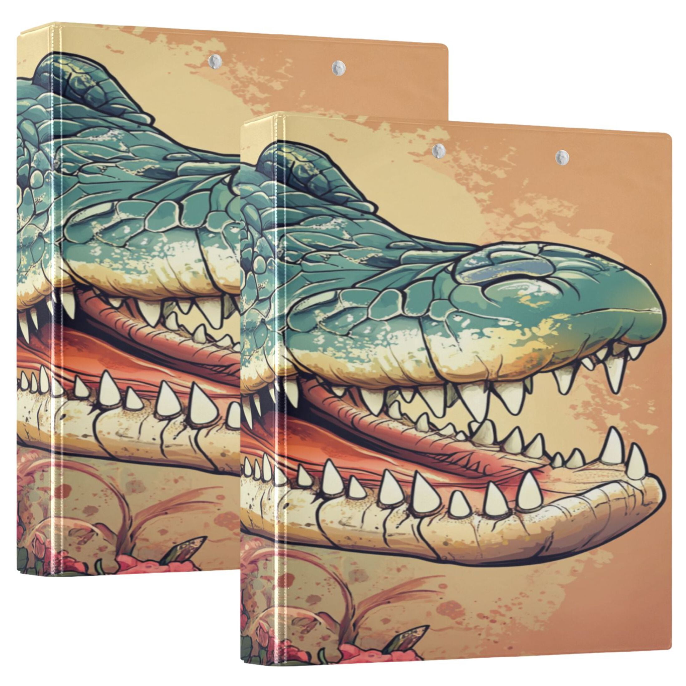 WOBOGO Crocodile Illustration in Realistic Style File Folders Extra ...