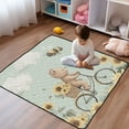 thumbnail image 1 of WOBOGO Cut Bear Riding Bicycle Baby Playmats Extra Large Waterproof Rollable Activity Pads for Toddlers 50×50inch, 1 of 7