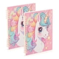 thumbnail image 1 of WOBOGO Cute Baby Pony Notebook College Horizontal Grid Paper Ink Spill Resistant Water Resistant Cover 8.3x5.7x0.4in, 1 of 8