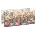thumbnail image 1 of WOBOGO Cute Brown Bunny Acrylic Pen Holder 4 Compartments Clear Pencil Organizer Makeup Brush Storage Case, 1 of 7