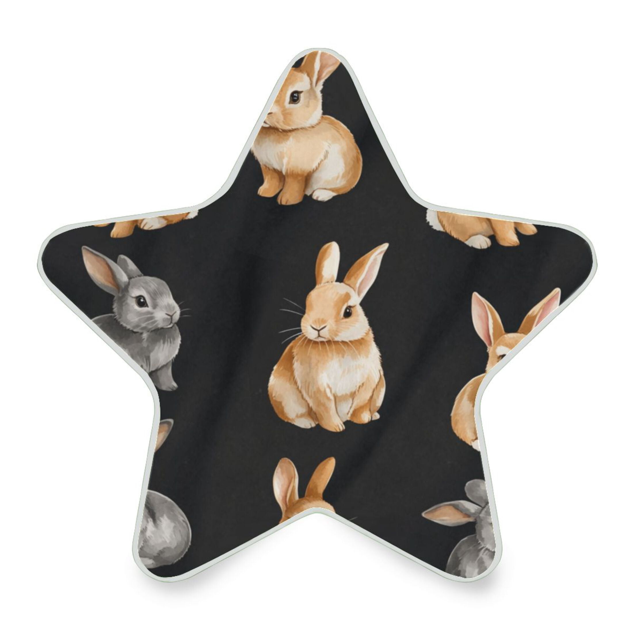WOBOGO Cute Bunny Pet Rabbit LED Star Night Light 0.2 Watt Wall Plug ...
