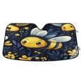 thumbnail image 1 of WOBOGO Cute Cartoon Bumble Bee Pattern Car Windshield Sunshades Autopilot Lightweight Accordion Sun Visor 53×23.5in, 1 of 8