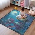 thumbnail image 1 of WOBOGO Cute Dragon Owl Baby Playmats Extra Large Waterproof Rollable Activity Pads for Toddlers 50×50inch, 1 of 7