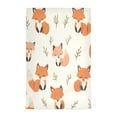 thumbnail image 1 of WOBOGO Cute Fox Kitchen Towel 1 Piece Large Cotton Dishcloth Premium Absorbency Set with Hanging Loop, 1 of 7