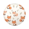 thumbnail image 1 of WOBOGO Cute Fox Round Placemats Set of 4 Heat Resistant Washable Kitchen Table Decorations 15.4in, 1 of 7