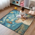 thumbnail image 1 of WOBOGO Cute Golden Retriever Baby Playmats Extra Large Waterproof Rollable Activity Pads for Toddlers 50×50inch, 1 of 7