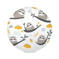 thumbnail image 1 of WOBOGO Cute Sloth Patterns Lying on A Branch Round Placemats Set of 1 Heat Resistant Washable Kitchen Table Decorations 15.4in, 1 of 7