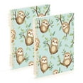 thumbnail image 1 of WOBOGO Cute Sloth Sitting on Tree Pattern Notebook College Horizontal Grid Paper Ink Spill Resistant Water Resistant Cover 8.3x5.7x0.4in, 1 of 8