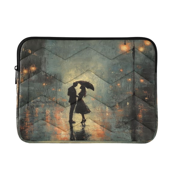 WOBOGO Date Rain Laptop Sleeve 13.4 inch Lightweight Zipper Design Soft Padded Protection Against Scratches and Impacts