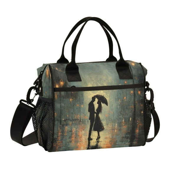 WOBOGO Date Rain Lunch Bag Large Capacity Leak Proof Insulation Soft Adult Men and Women Universal 11×10.6×5.5in