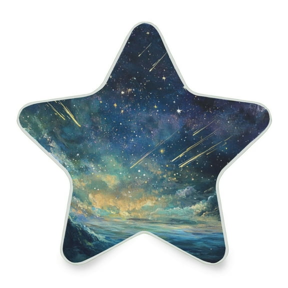 WOBOGO Deep Space Shooting Stars Pattern LED Star Night Light 0.2 Watt Wall Plug Dusk to Dawn Auto Switch Adjustable Brightness Soft White Light