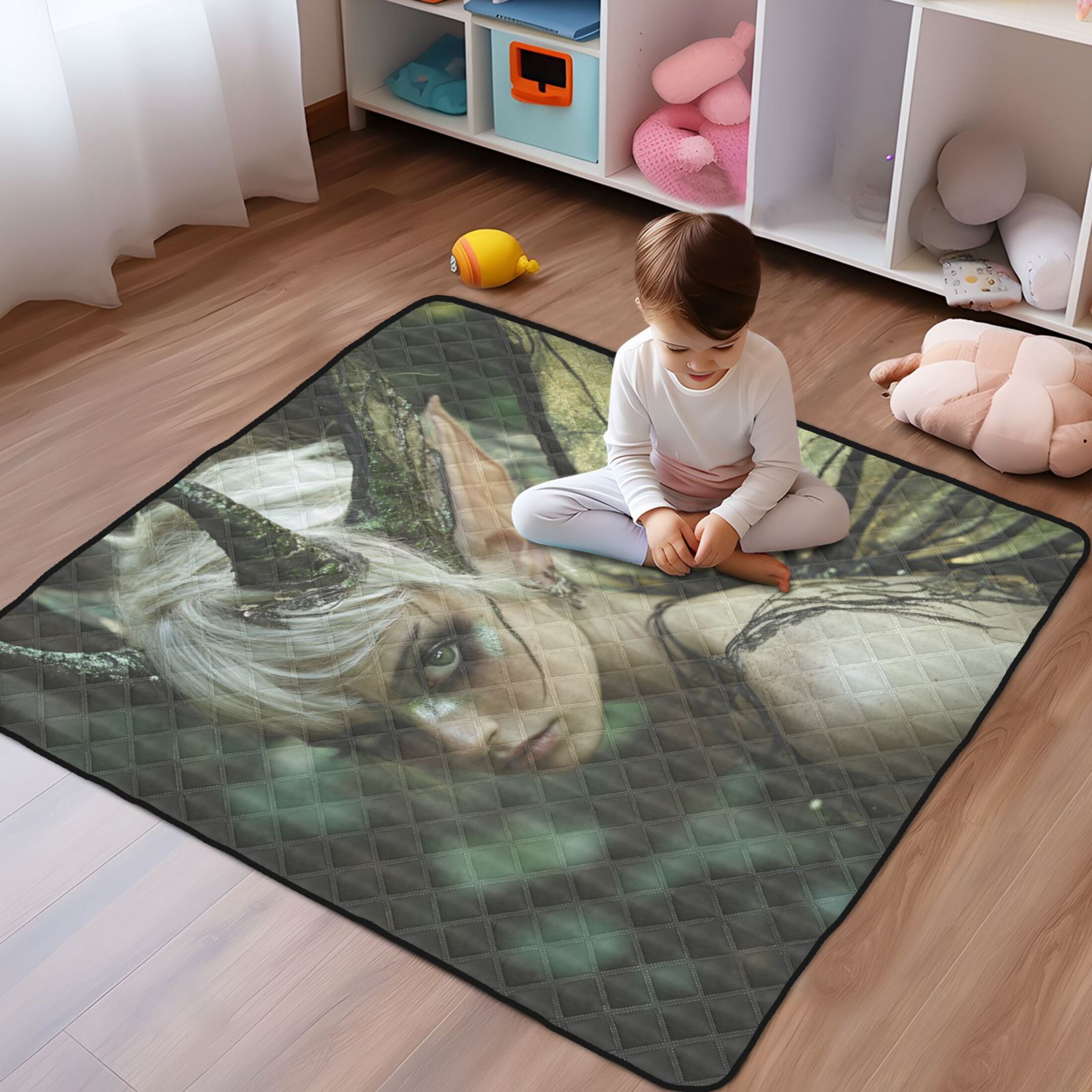 WOBOGO Demon Tinkerbell Elf Baby Playmats Extra Large Waterproof ...