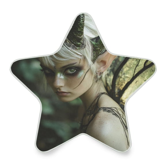 WOBOGO Demon Tinkerbell Elf LED Star Night Light 0.2 Watt Wall Plug Dusk to Dawn Auto Switch Adjustable Brightness Soft White Light