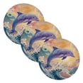 thumbnail image 1 of WOBOGO Dolphin Coil Placemats 3pcs Resistant Hot Pads Mat for Table Counter Cooking Potholder 15in, 1 of 6