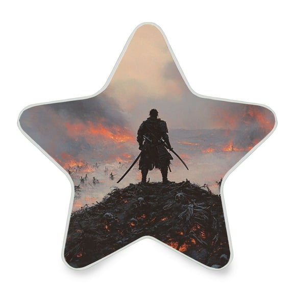 WOBOGO Double Edged Swordsman LED Star Night Light 0.2 Watt Wall Plug Dusk to Dawn Auto Switch Adjustable Brightness Soft White Light
