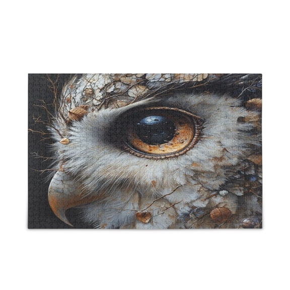 WOBOGO Eagle's Head Puzzle Challenge 1000 Piece Jigsaw Suitable for Game Night Finished Size 29.5 x 19.7in