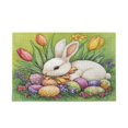 thumbnail image 1 of WOBOGO Easter White Bunny Puzzle Challenge 1000 Piece Jigsaw Suitable for Game Night Finished Size 29.5 x 19.7in, 1 of 9