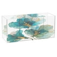 thumbnail image 1 of WOBOGO Elegant Flower Acrylic Pen Holder 4 Compartments Clear Pencil Organizer Makeup Brush Storage Case, 1 of 7